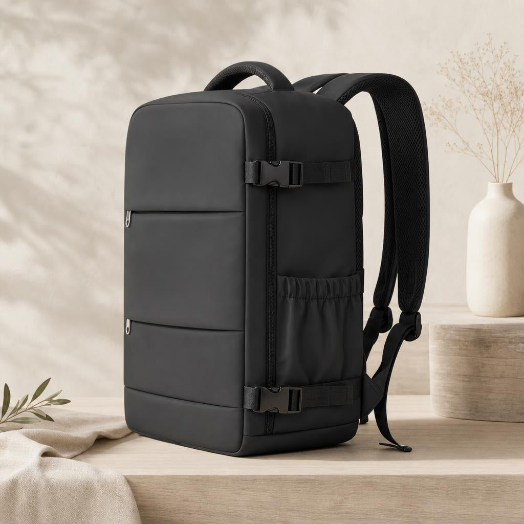 Vista lateral de la mochila Nalvani VacPack 40